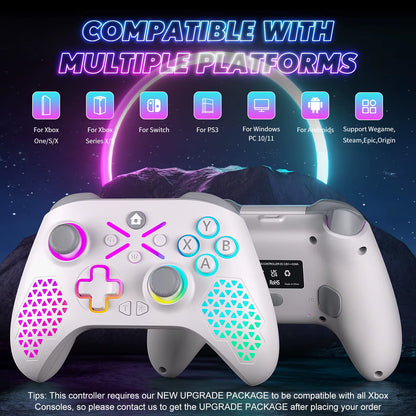 Gaming Gamepad for Xbox Series X,S,Xbox One Controle PC with 650Mah Battery Wireless Controller Multi-Function Joystick