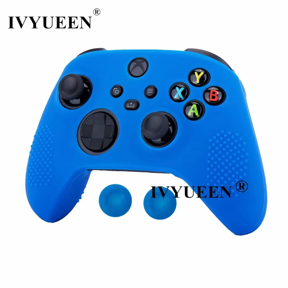 Silicone Case for Xbox Series X S Controller Protective Skin Gamepad Rubber Skin Thumb Grips Cap Joystick Cover Shell