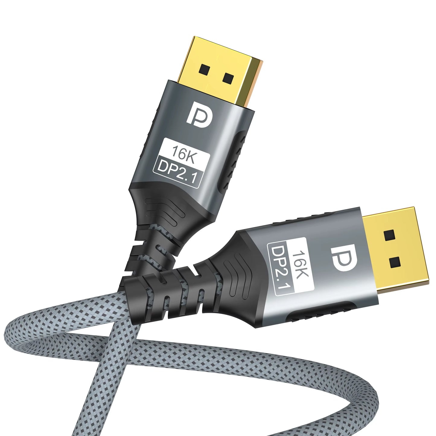 16K DP 2.1 8K@120Hz 4K@240Hz 80Gbps HDR Video Audio Displayport Cable Display Port for Laptop TV Xbox Projector Gaming Monitor