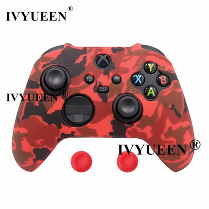 Silicone Case for Xbox Series X S Controller Protective Skin Gamepad Rubber Skin Thumb Grips Cap Joystick Cover Shell