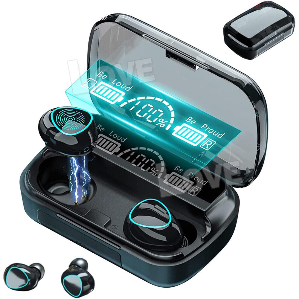 TWS Bluetooth 5.3 Wireless Earbuds Waterproof LED Display Earphones 2025