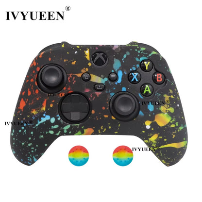 Silicone Case for Xbox Series X S Controller Protective Skin Gamepad Rubber Skin Thumb Grips Cap Joystick Cover Shell