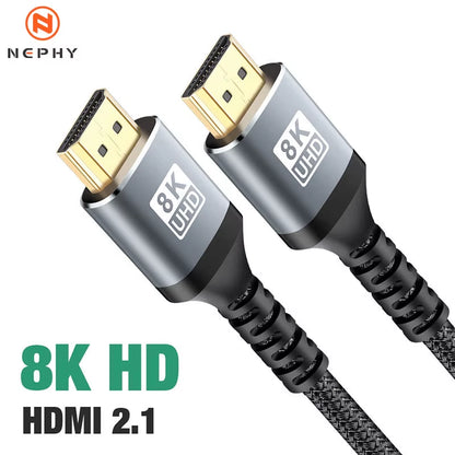 8K HDMI Cable 4K@120Hz 8K@60Hz HDMI 2.1 Cable 48Gbps Adapter for RTX 3080 Earc HDR Video Cable PC Laptop TV Box PS5 1M 3M 5M 7M