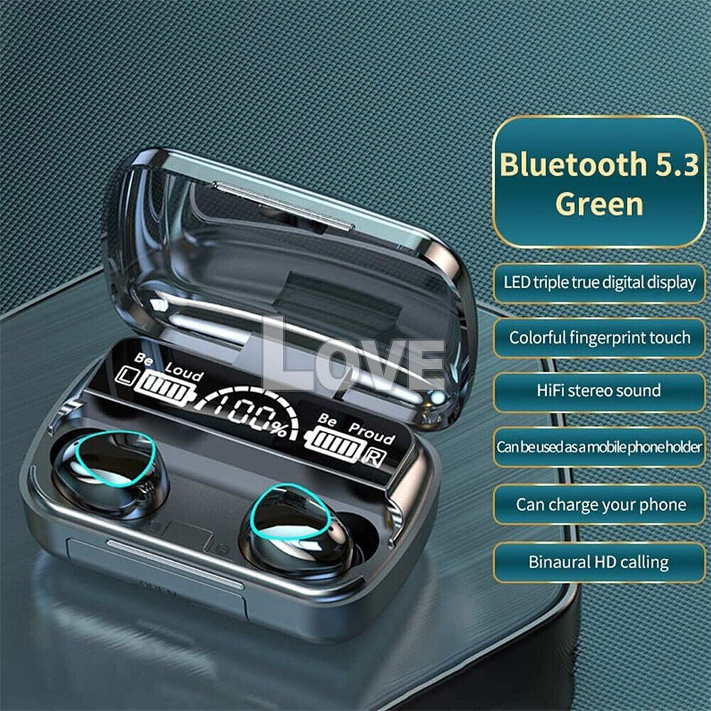 TWS Bluetooth 5.3 Wireless Earbuds Waterproof LED Display Earphones 2025
