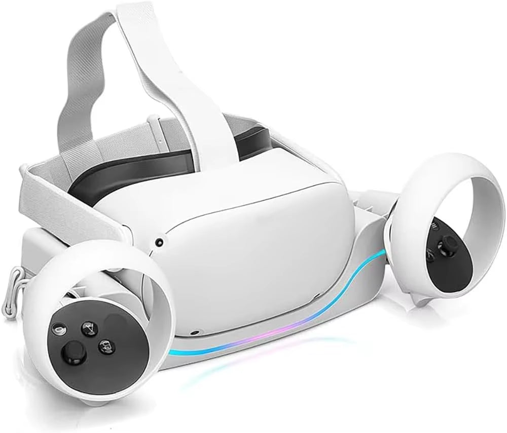 Charging Base Fast Charging Quest 2 Rack Charging Station Wall-Mounted with LED Indicator Charging Port