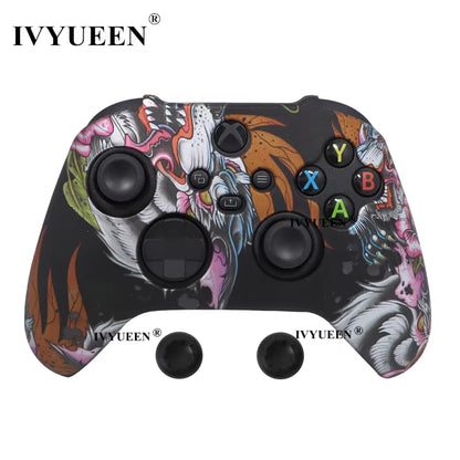 Silicone Case for Xbox Series X S Controller Protective Skin Gamepad Rubber Skin Thumb Grips Cap Joystick Cover Shell