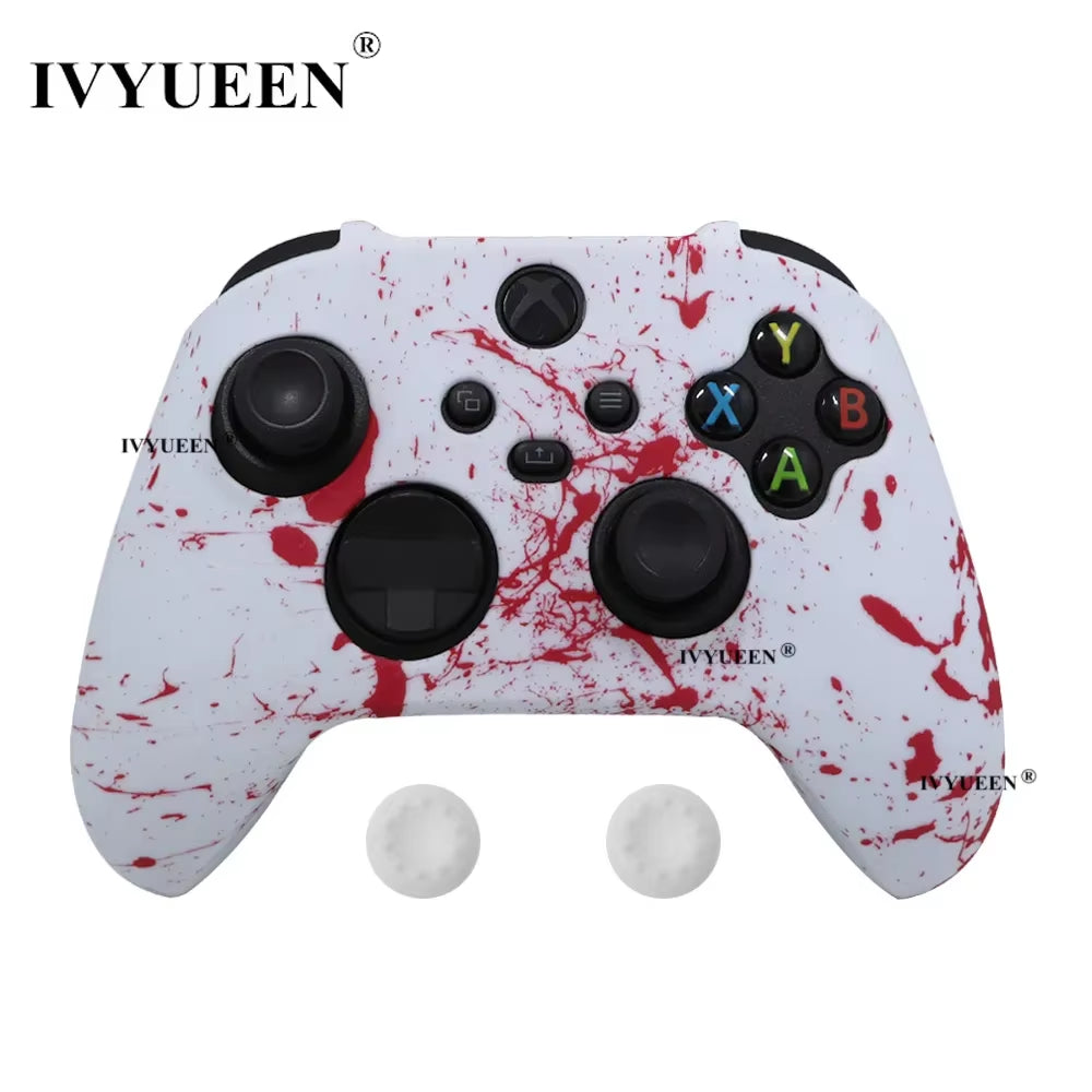 Silicone Case for Xbox Series X S Controller Protective Skin Gamepad Rubber Skin Thumb Grips Cap Joystick Cover Shell