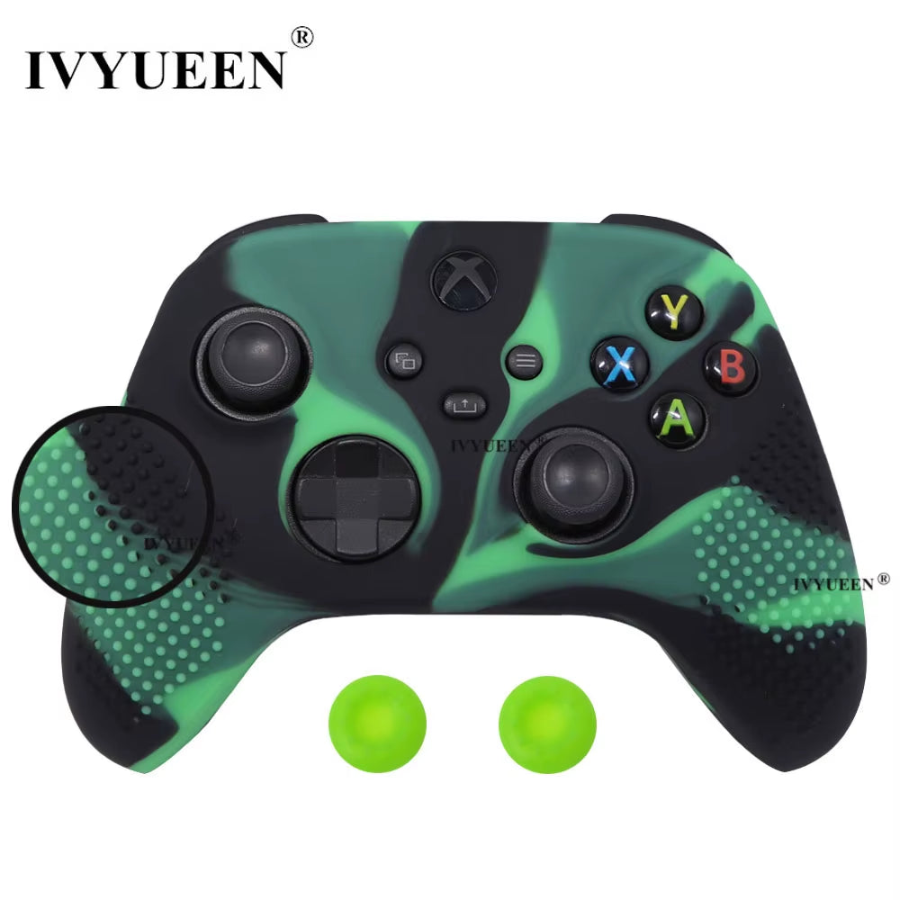 Silicone Case for Xbox Series X S Controller Protective Skin Gamepad Rubber Skin Thumb Grips Cap Joystick Cover Shell