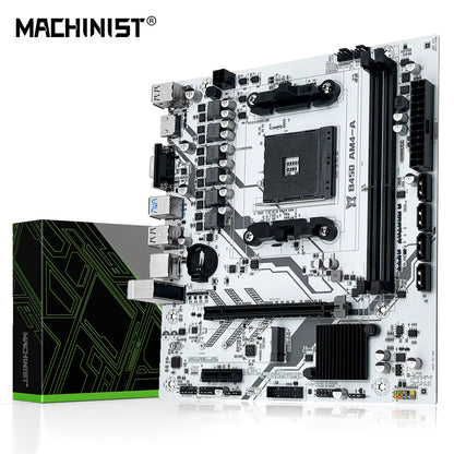 B450 Motherboard AMD Processor Dual-Channel DDR4 Memory AM4 Mainboard M.2 NVME (Supports Ryzen 5500 5600 5600G CPU)