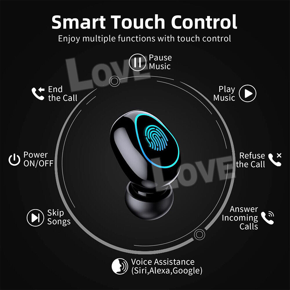 TWS Bluetooth 5.3 Wireless Earbuds Waterproof LED Display Earphones 2025