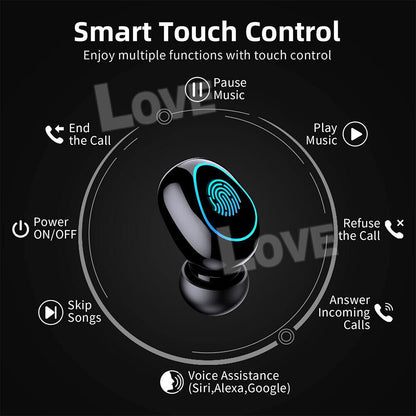 TWS Bluetooth 5.3 Wireless Earbuds Waterproof LED Display Earphones 2025