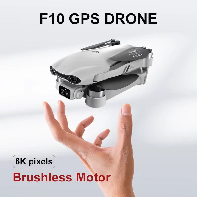 4DRC F10 RC Drone GPS 6K HD Dual Camera Wide-Angle 5G WIFI Fpv Quadcopter Brushless Foldable Obstacle Avoidance Aerial UAV 2KM