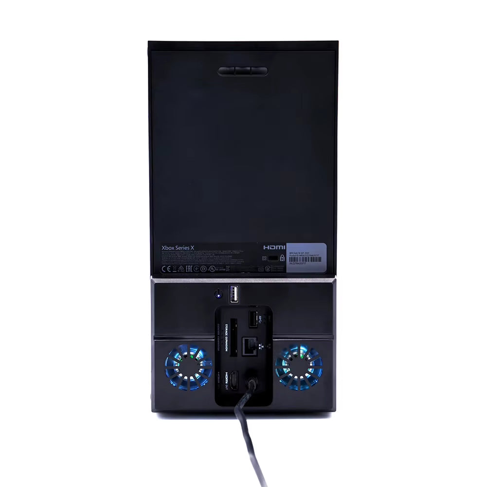 For Xbox Series X Console Cooling Fan Dock Station Vertical Stand with Dual Fans and USB Cooling Stand Cooling for Xbox Series X