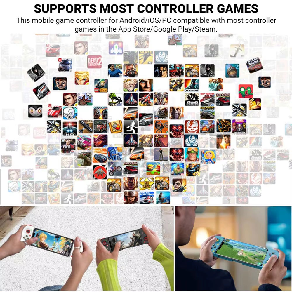 Mobile Game Controller BSP-D3 Gamepad for Android/Ios/Pc D3 Wireless Joystick for Mobile Phone Stretchable Gaming Controllers